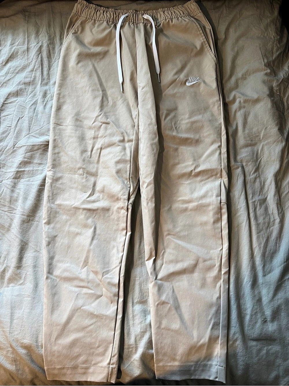 Nike Tech Woven Oversized Pants Men's Beige Medium